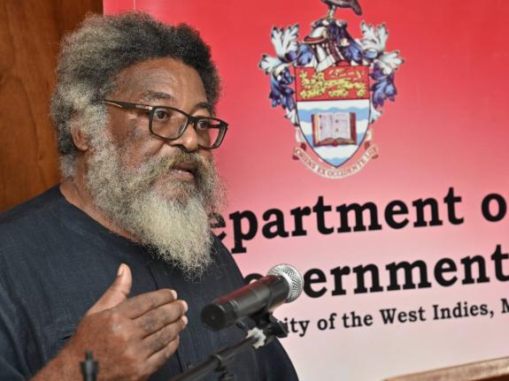 Louis E.A. Moyston, PhD, lecturer in the Department of Government at The University of the West Indies