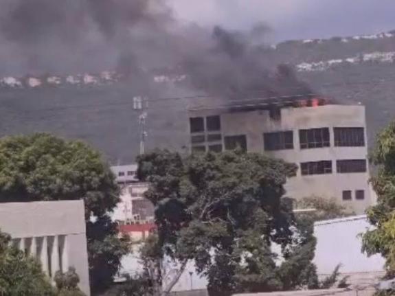 A fire at Advanced Integrated System along Oxford Terrace in St Andrew on August 5, 2026.