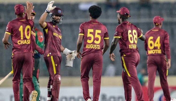 West Indies men during a game against Bangladesh in August of 2025.