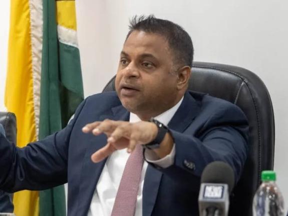 Guyana's Public Utilities and Aviation Minister Deodat Indar