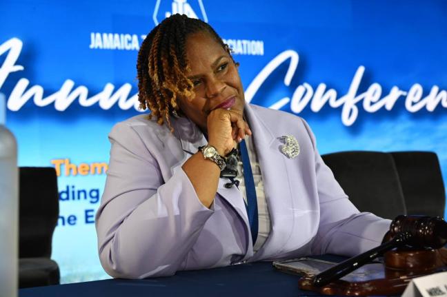 La Sonja Harrison, newly installed president of the Jamaica Teachers' Association. - Ashley Anguin photo