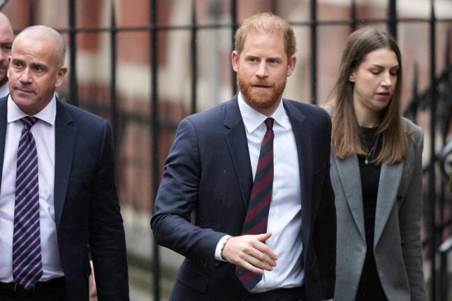 Britain’s Prince Harry arrives at London’s High Court on January 21, 2026. 