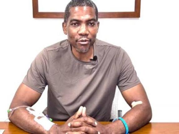 St Kitts Prime Minister Dr Terrance Drew addressing the nation on Thursday, September 3, 2026.