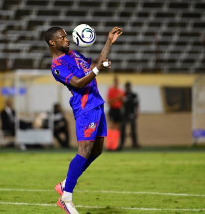 Ronaldo Robinson of Portmore United in action during the Cavalier versus Portmore United match in the Concacaf Caribbean Cup at the National Stadium on Thursday September 3, 2026. Portmore defeated Cavalier 2-0.