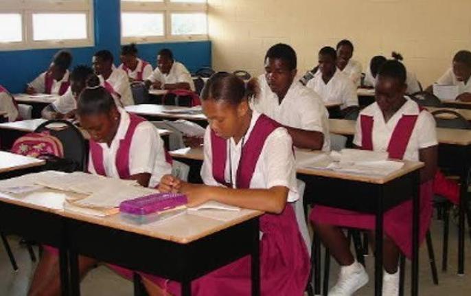 Students in a classroom