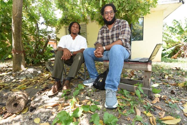 Filmmakers Malik White (left) and Jaime Grandison celebrate their first international film selection with ‘Trouble’, screening at the CaribbeanTales Film Festival in Toronto.
