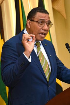 Prime Minister Dr Andrew Holness
