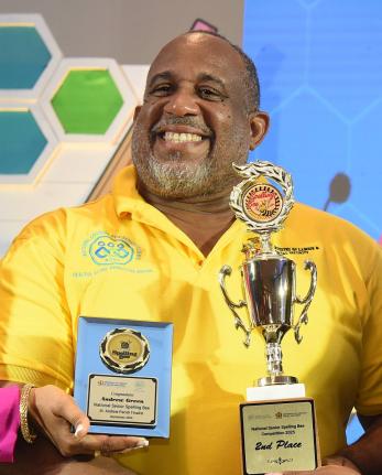 Andrew Green has plenty to smile about after spelling his way to second place in the National Senior Spelling Bee Competition on September 3.