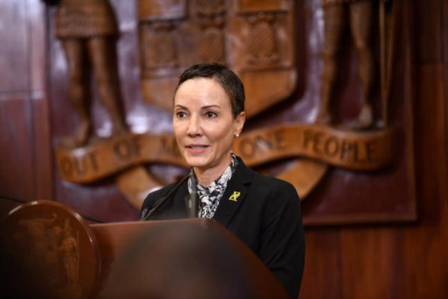 Kamina Johnson Smith, Minister of Foreign Affairs and Foreign Trade. - Antoine Lodge photo