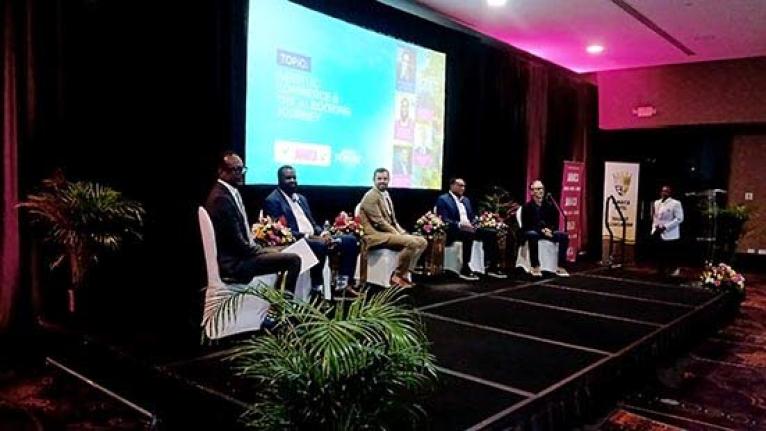 From left: Dr Carey Wallace, executive director of the Tourism Enhancement Fund; Andre Campbell, senior manager, learning programmes and innovation at Sandals Corporate University; Dean Challis, AI strategist, managing director and head of media and innova