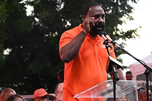 People’s National Party (PNP) General Secretary Dr Dayton Campbell speaking at the party’s 88th annual conference in Savanna-la-Mar, Westmoreland on Sunday, September 20, 2026.