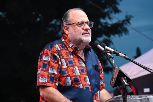 People’s National Party (PNP) president Mark Golding addressing the party’s 88th annual conference in Savanna-La-Mar, Westmoreland on Sunday, September 20, 2026.
