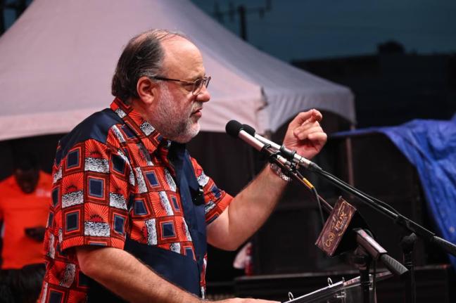 People’s National Party (PNP) president Mark Golding addressing the party’s 88th annual conference in Savanna-La-Mar, Westmoreland on Sunday, September 20, 2026.