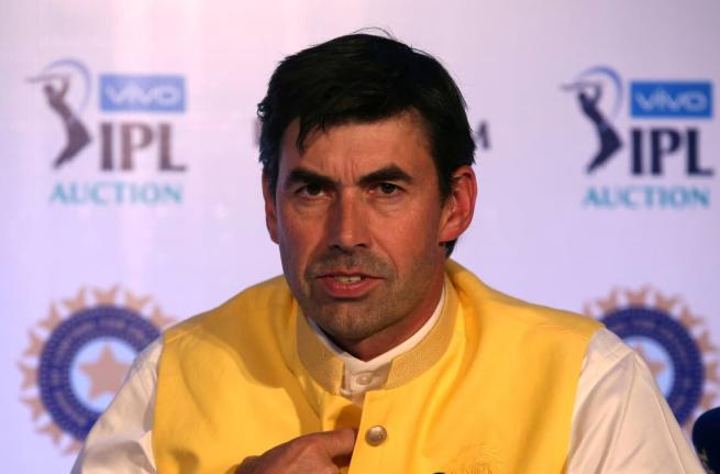 Former New Zealand cricketer and Chennai Super Kings team coach Stephen Fleming speaks during a press conference on the first day of the Indian Premier League (IPL) player auction in Bangalore, India, Saturday, January 27, 2018. 