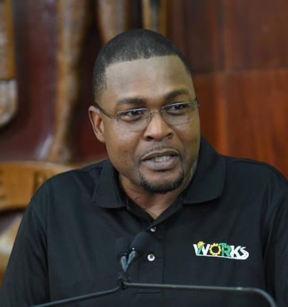 Minister with responsibility for Works in the Ministry of Economic Growth and Infrastructure Development, Robert Morgan.
