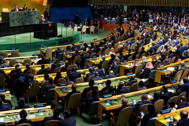 The United Nations Secretary-General Antonio Guterres speaks during the 81st session of the United Nations General Assembly at United Nations headquarters in New York on Tuesday. - AP photo