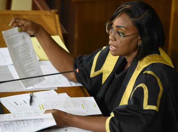 Speaker of the House of Representatives, Juliet Holness.