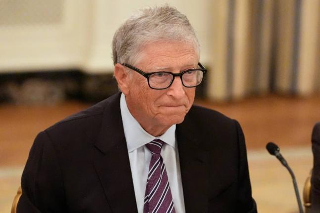 Microsoft’s Bill Gates attends dinner with President Donald Trump in the White House on September 4, 2025 in Washington, DC, USA. 