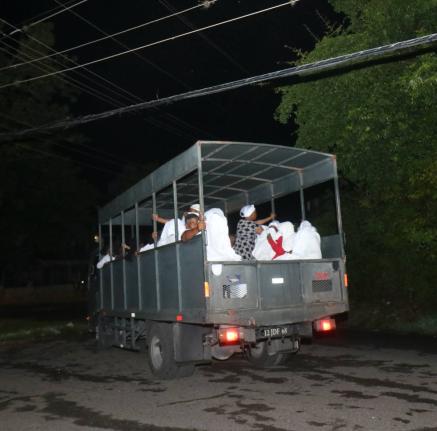 Members of the Pathways International Kingdom Restoration Ministries being taken away in a Jamaica Defence Force vehicle on October 17, 2021, following a deadly service.