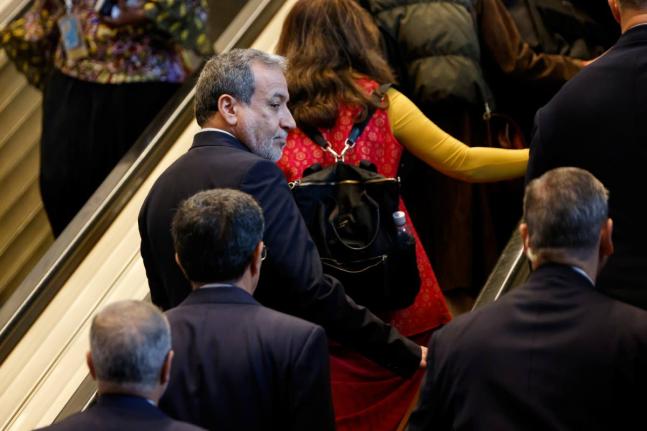 Iran's Foreign Minister Abbas Araghchi arrives ahead of the 81st session of the United Nations General Assembly at United Nations headquarters in New York on Tuesday.