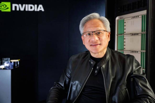 Jensen Huang, president and CEO of Nvidia, poses for a portrait before a groundbreaking ceremony or an expansion of Coherent’s manufacturing facility on Tuesday, June 16, 2026, in Sherman, Texas.