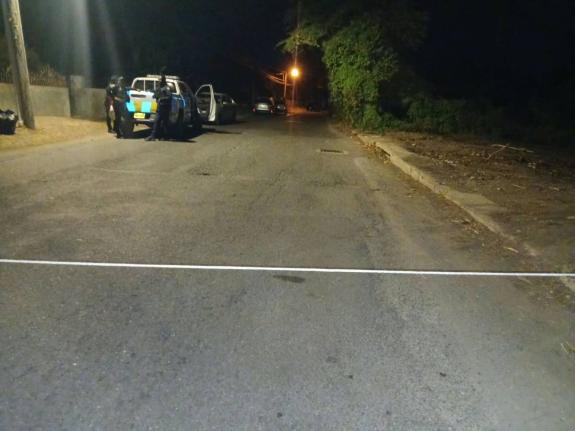 Scene of a police fatal shooting in Old Harbour, St Catherine, on Tuesday evening.